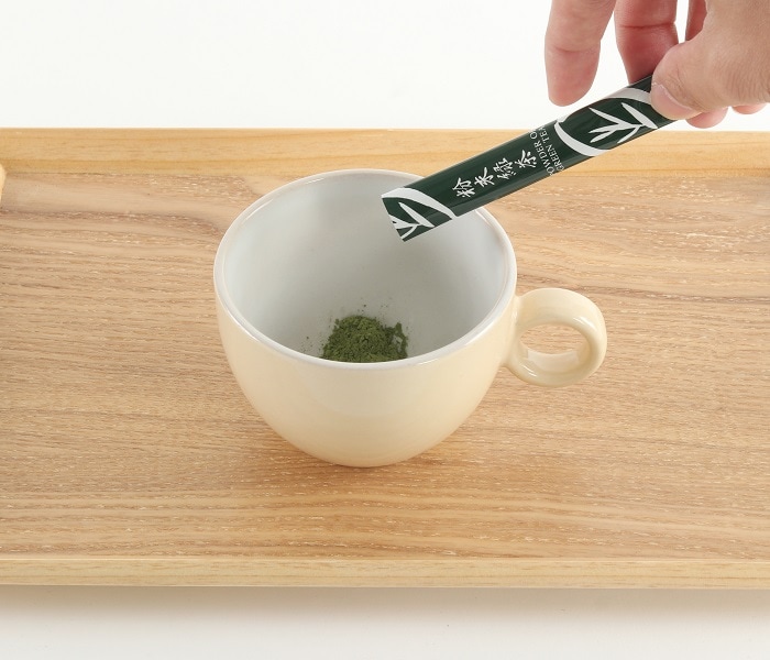 粉末緑茶の淹れ方